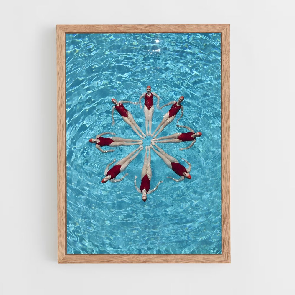 Poster Synchronized swimming – affiche Natation synchronisée (vue 4)